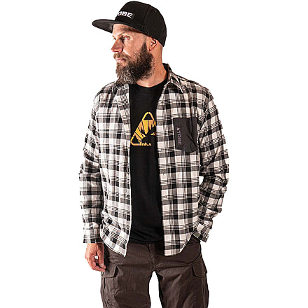 TOBE Outerwear Boulder Shirt - Mens, White/Black, S, 310822-501-003