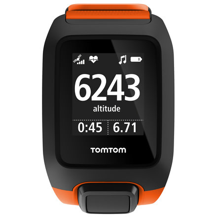 TomTom Adventurer Cardio Music Watch-Orange-Large