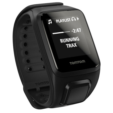 TomTom Spark Cardio + Music GPS Fitness Watch-Black-Large