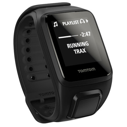 TomTom Spark Music GPS Fitness Watch-Black-Large