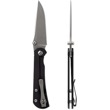 Toor Knives Merchant 2.0 FL35S Folding Knife, 3.75in, Steel CPM S35VN, 6AL-4V Titanium, Black, Merchant-2.0-FL35S-Black