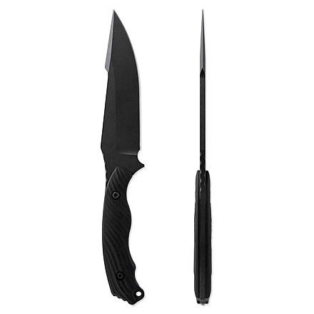 Toor Knives Raven Fixed Blade Knife, 5.5 in CPM 3V Blade, G10 Outlaw Handle, Raven-Outlaw