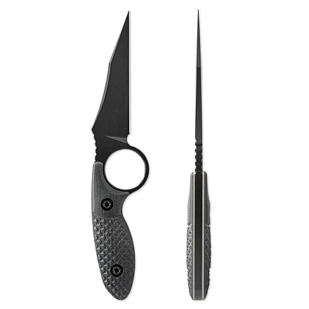 Toor Knives SOF Cortano Fixed Blade Knife, 3.175in, CPM-M4, Wharncliffe, G10 Handle, SoCom Black, The Cortano- Socom Black