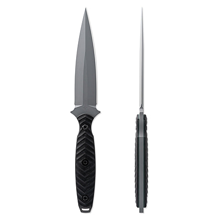 Toor Knives Specter Fixed Blade Knife, 4.75in, CPM M4 Steel, Spear Point, G10 Handle, Phantom Grey, Black Hydro Static, Specter - Phantom Grey