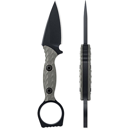 Toor Knives Viper Fixed Blade Knife, 2.625in, Steel CPM 154, G10, Stealth, Viper-Stealth