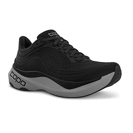 Topo Athletic Aura Max Cushion Stability Road Shoes - Men's, Black/Charcoal, 12.5 US/Wide, M080-125W-BLKCHA