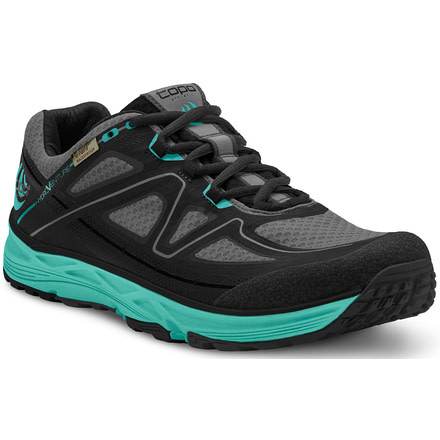 Topo Athletic Hydroventure Trail Running Shoe - Women's-Black/Turquoise-Medium-6
