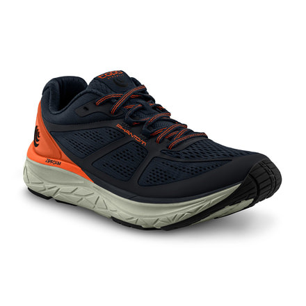 Topo Athletic Phantom - Mens, Navy / Orange, Medium, 9, M032-090-NAVORG
