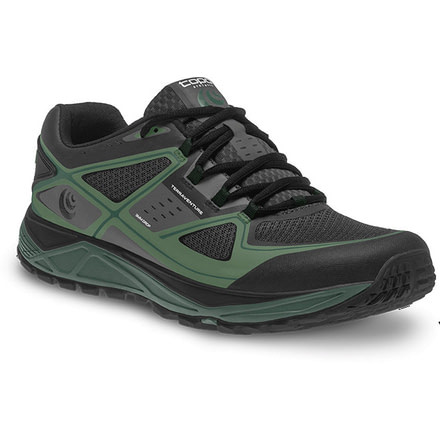 Topo Athletic Terraventure Trail Running Shoe - Men's-Charcoal/Green-Medium-11.5