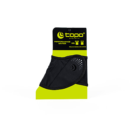 Topo Athletic Trail Running Performance Velcro Gaiter, Black/Black, Small/Medium, U908-SM-BLKBLK