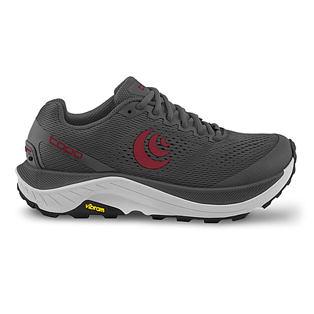 Topo Athletic Ultraventure 3 Running Shoes - Mens, Grey/Red, 13, M060-130-GRYRED