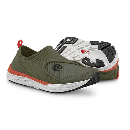 Topo Athletic W-Vibe Trailrunning Shoes - Womens, Olive / Orange, 6, W041-060-OLVORG