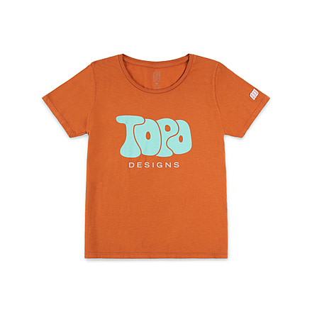 Topo Designs Bubble Topo Tee - Womens, Clay, 6774296903733