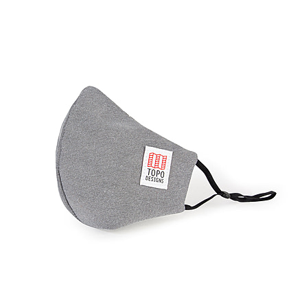 Topo Designs Face Mask, Black Oxford, 4522335371317