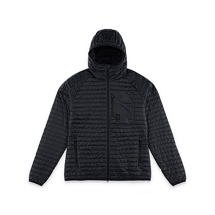 Topo Designs Global Puffer Hoodie - Womens, Extra Small, Pond Blue, 6935416176693