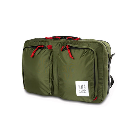 Topo Designs Global Travel Briefcase 3-Day Backpack, 23l, 15in Laptop Compartment, Removable Shoulder Strap, Olive TDGB3F19OL