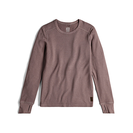 Topo Designs Global Waffle Crew - Womens F3B62446, 122403119880