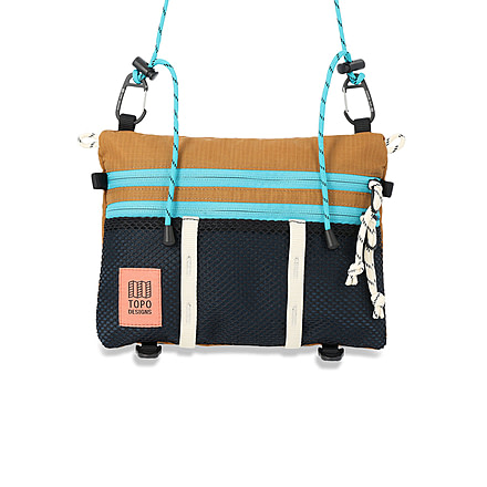 Topo Designs Mountain Accessory Shoulder Bsags, Khaki/Pond Blue, 6631439433781