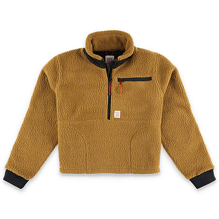 Topo Designs Mountain Fleece Pullover - Womens, Extra Small, Rust, XS, 6663520780341