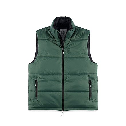Topo Designs Mountain Puffer Vest - Mens, Extra Small, Forest, 6935242145845
