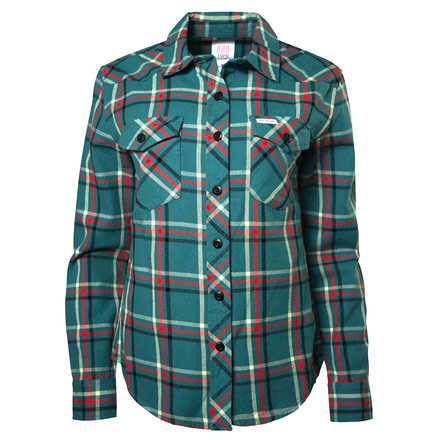 Topo Designs Mountain Shirt - Womens, Teal/Plaid, Small, TDWMSPLF19TLSM
