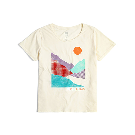 Topo Designs Retro Lake Tee - Womens - Final Sale, 7350498492469