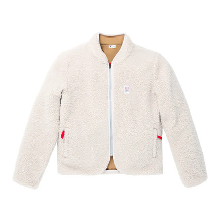Topo Designs Sherpa Jacket - Womens, Natural/Khaki, Medium, TDWSPJF18NA/KHMD