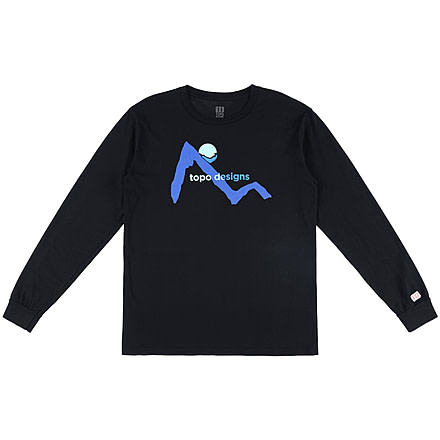 Topo Designs Sunset Tee Long Sleeve - Mens, Black, 6647587536949