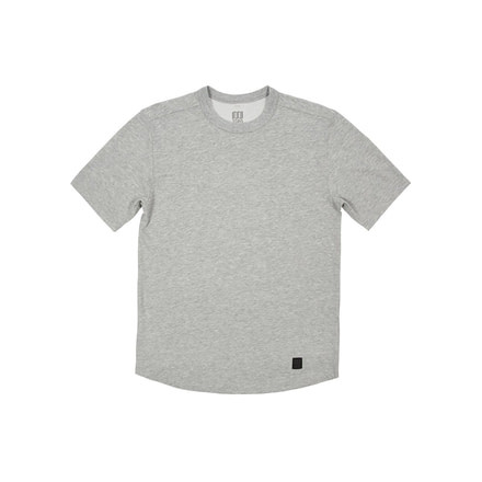 Topo Designs Tech T-Shirt - Men's, 3/4in Trim Crew Neck, PackFast Packing Band, Gray Heather, Small TDMTTSSF19HGYSM