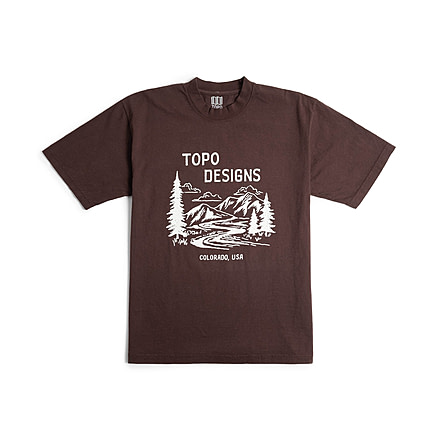 Topo Designs Topo Designs x Pine Printshop Mountain Doodle Tee, 8007370506293