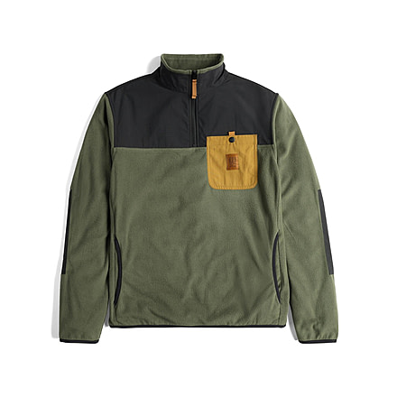 Topo Designs Vista 1/4 Zip Lightweight Fleece - Mens C1820C2D, 112401376980