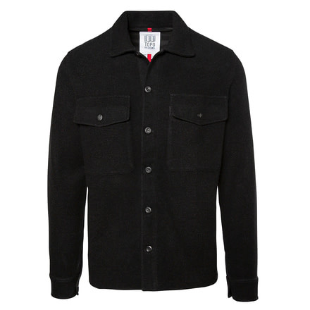 Topo Designs Wool Shirt - Mens, Black, Large, TDMWSF19BKLG