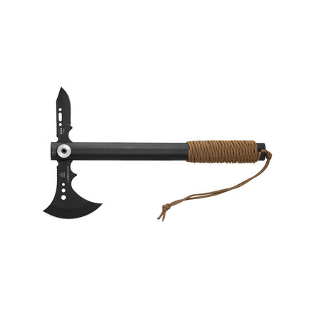 TOPS Knives Haket Lumberjack Fixed Blade Knife, 4.5in, 1095 Carbon Steel Blade, Chrome Molly Handle, HAKET-01-LJ