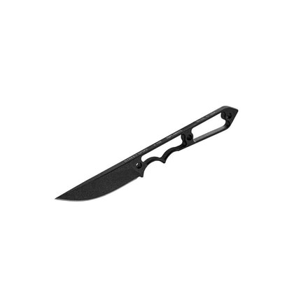 TOPS Knives Street Spike Fixed Blade Knife, Black Traction 2.75in Blade, Skeletonized Handle, Kydex Sheath Included STS-01