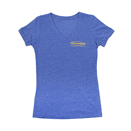 Trango Rifle V-Neck Tee Shirt - Womens, Blue, Large, 22905-300-04