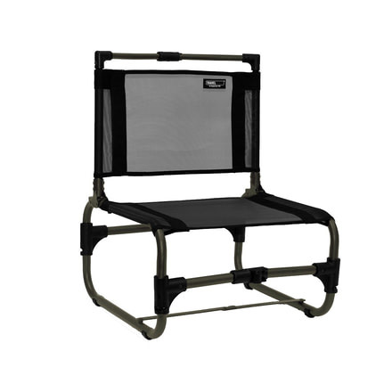 Travel Chair Larry Chair, Aluminum Frame, Stainless Steel Hardware, Black 169A