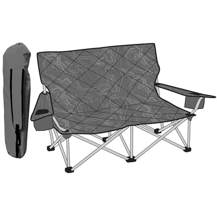 Travel Chair Shorty Camp Couch Chair, Topography, 589LST