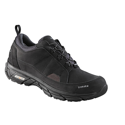 Treksta Leather Zero Tie Casual Shoe - Mens-Black-Medium-13 US