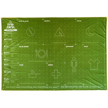 TripTarp Backpacking Tarp-Green, EDEMO1