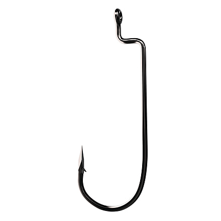 Trokar Heavy Duty Round Bend Worm,Non-Offset,Forged,Ringed Eye,Size 1/0 TK100-1/0