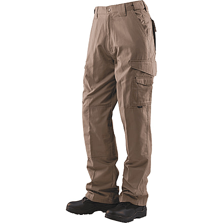 TRU-SPEC 24-7 Series Tactical Teflon Pants - Mens, PolyCotton Ripstop, Coyote, Waist 34 in, Inseam 32 in, 1063005