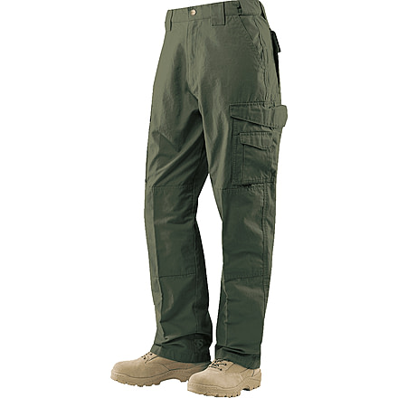 TRU-SPEC 24-7 Series Tactical Teflon Pants - Mens, PolyCotton Ripstop, Ranger Green, Waist 34 in, Inseam 32 in, 1042005