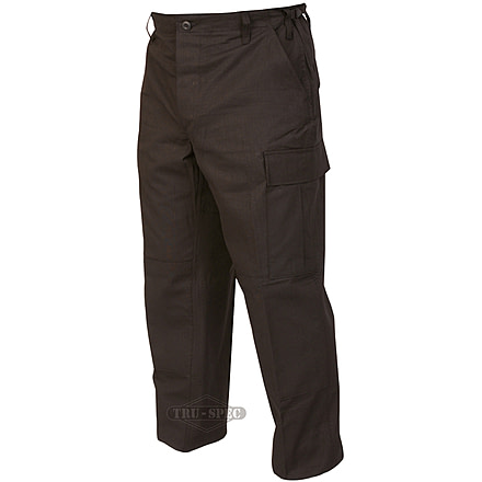 TRU-SPEC BDU Pants, Cotton Ripstop - Men's, Black, Waist 28-30 in, Long, 1523023