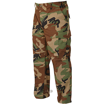 TRU-SPEC BDU Cotton/Nylon Ripstop Pants - Men's, Woodland Camo, Extra Small, Short, 1276042