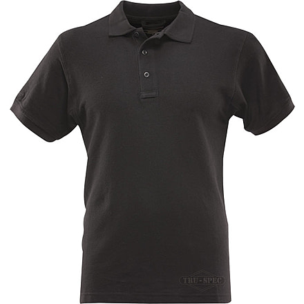 Tru-Spec Men's Short Sleeve Classic Polo, Black, Small 4413003