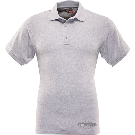 Tru-Spec Men's Short Sleeve Classic Polo, Grey, Large 4415005
