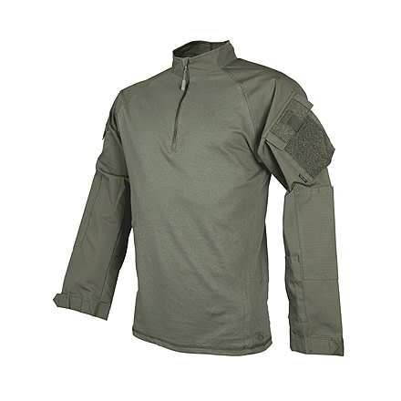 TRU-SPEC TRU NYCO Q-Zip Combat Shirt - Men's, Long Body Length, Extra Large, Long, Ranger Green, 2514026