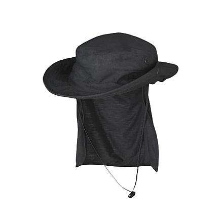 TRU-SPEC Neck Protector Boonie Hat, Black, One size, 5798
