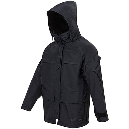 Tru-Spec Parka, Black H2O Proof LE, Large Long 2037025