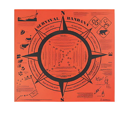 TRU-SPEC Survival Handkerchief, Orange, 3768000